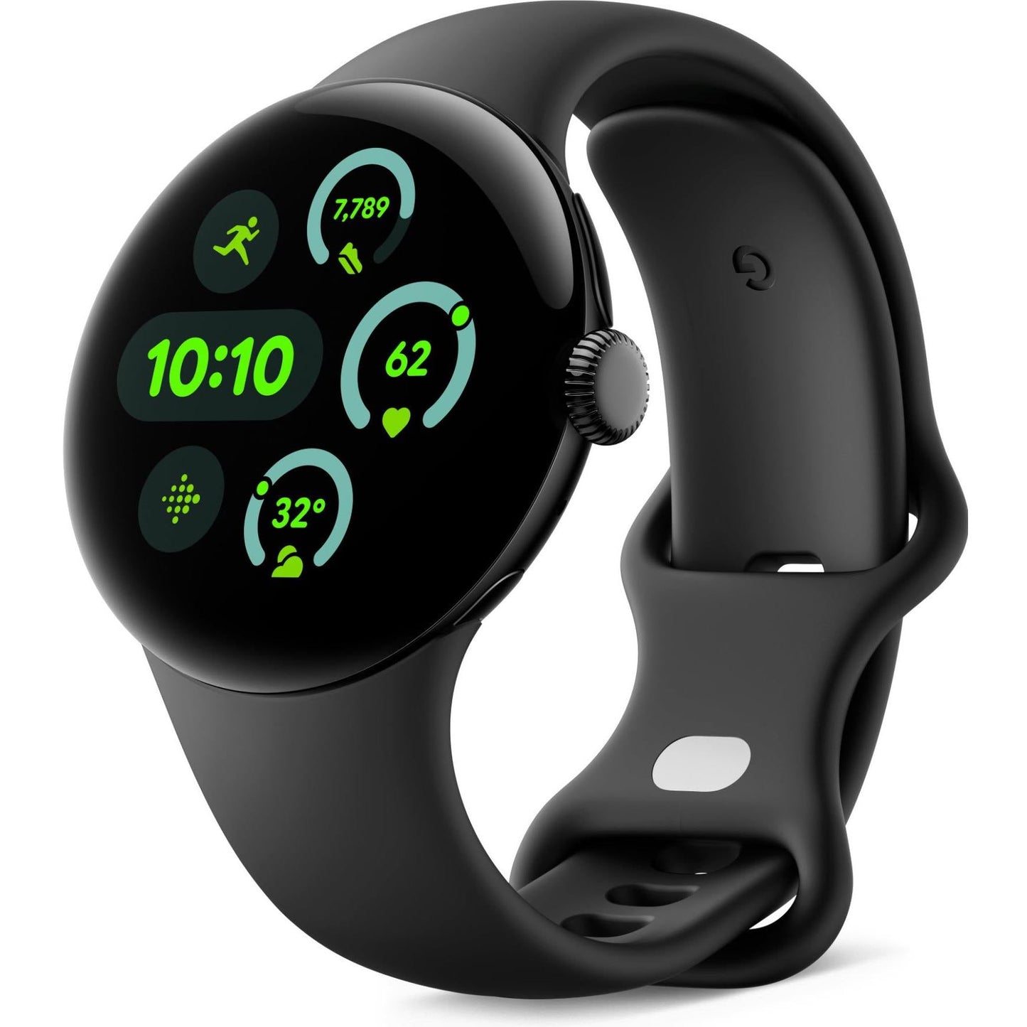 Google Pixel Watch 3 LTE 41mm (Matte Black with Obsidian Active Band)