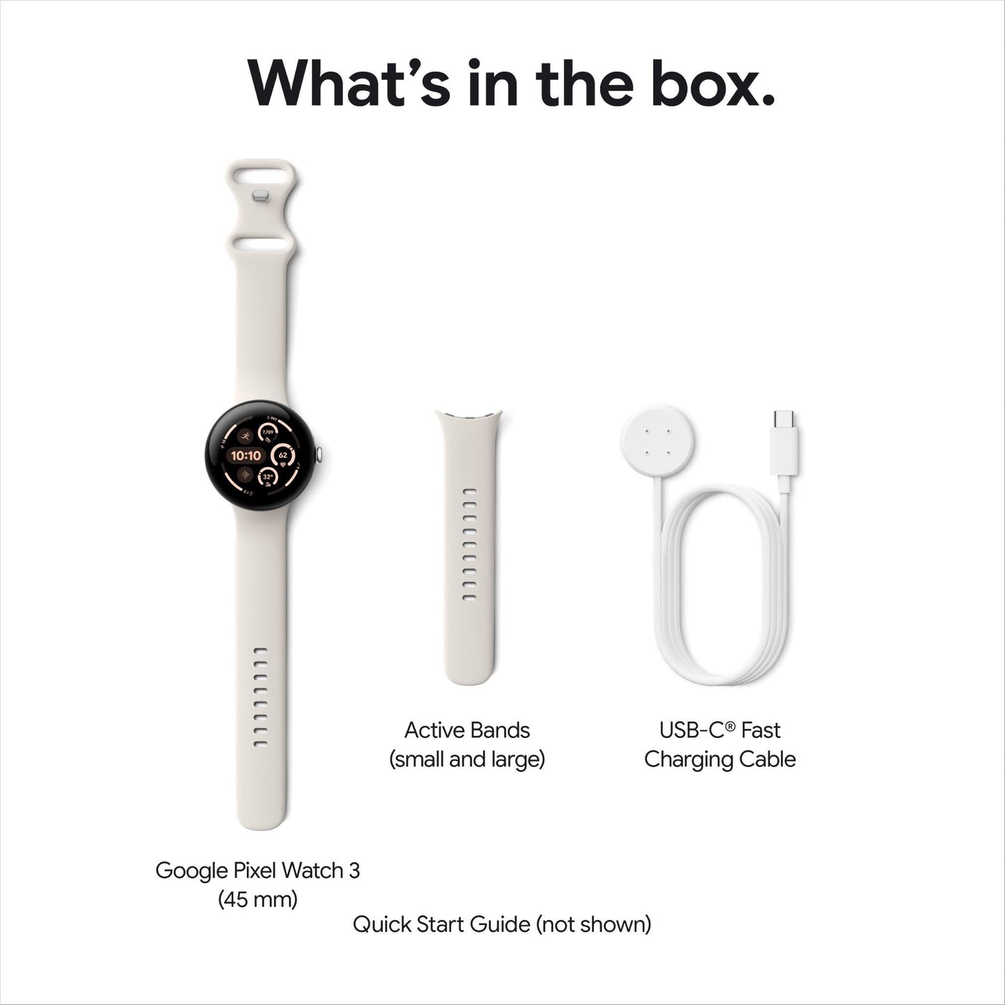 Google Pixel Watch 3 Wi-Fi 45mm (Matte Hazel with Hazel Active Band)