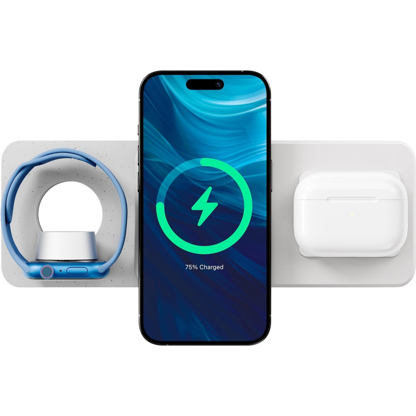 Journey GLYDE MagSafe 4-in-1 Travel Charger with 10K Power Bank (White)