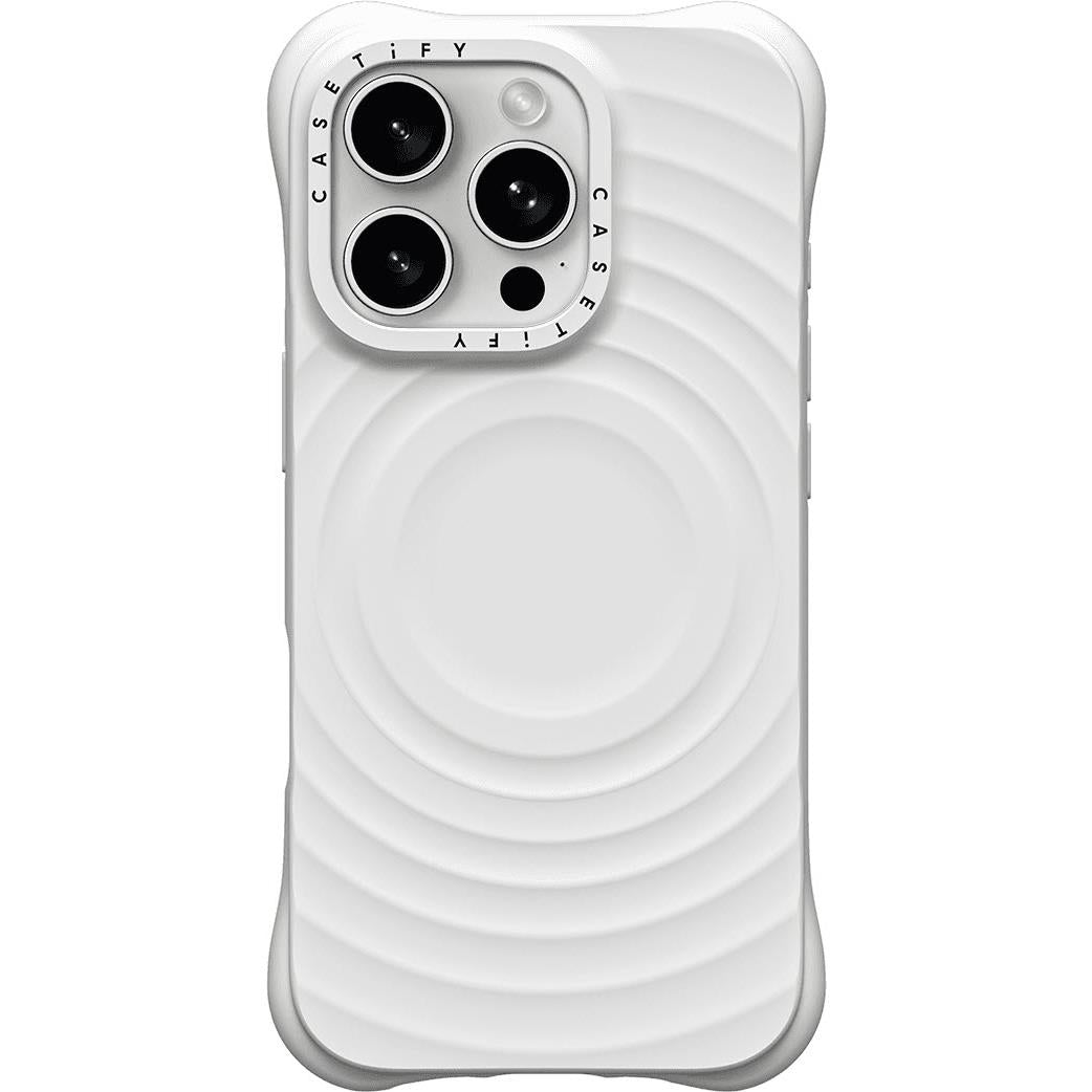 Casetify Ripple MagSafe Case for iPhone 16 Pro (White)