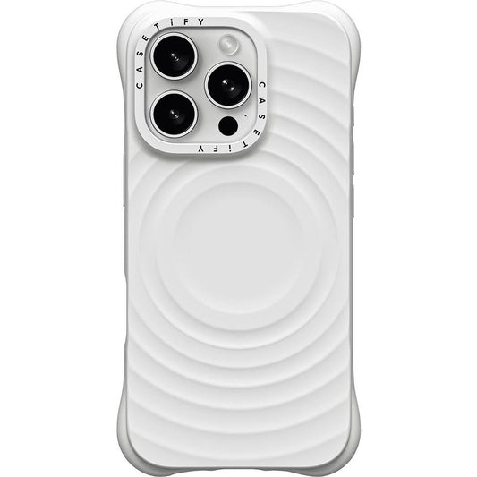 Casetify Ripple MagSafe Case for iPhone 16 Pro (White)