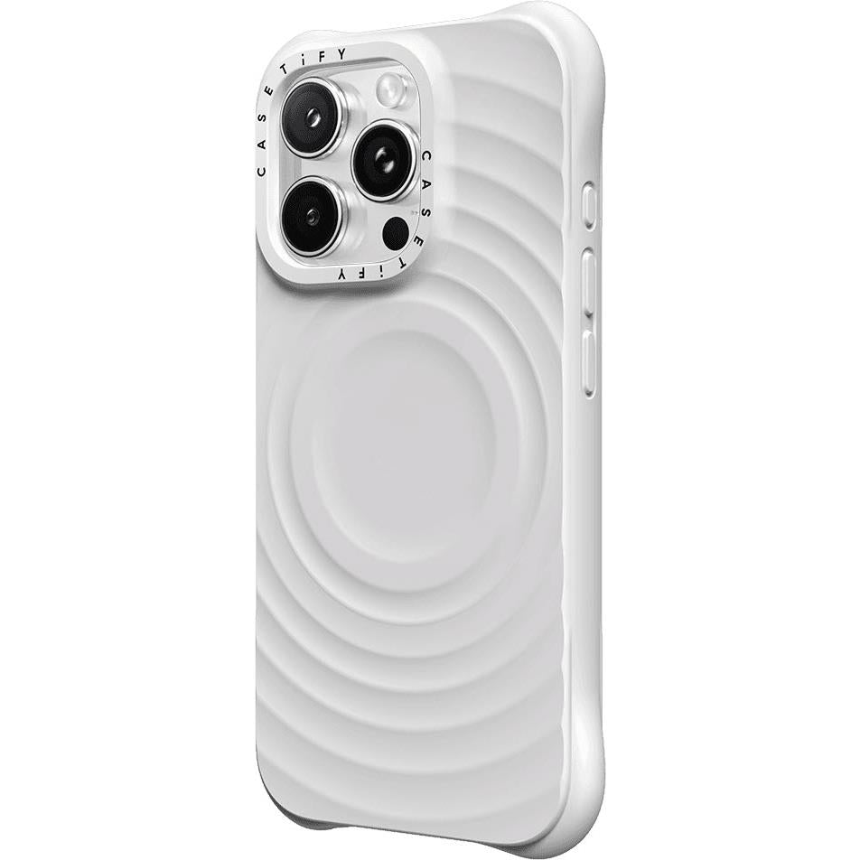 Casetify Ripple MagSafe Case for iPhone 16 Pro (White)