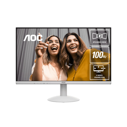 AOC 24B30H2/BW 23.8" FHD 120Hz IPS Ultra Slim Monitor (White)