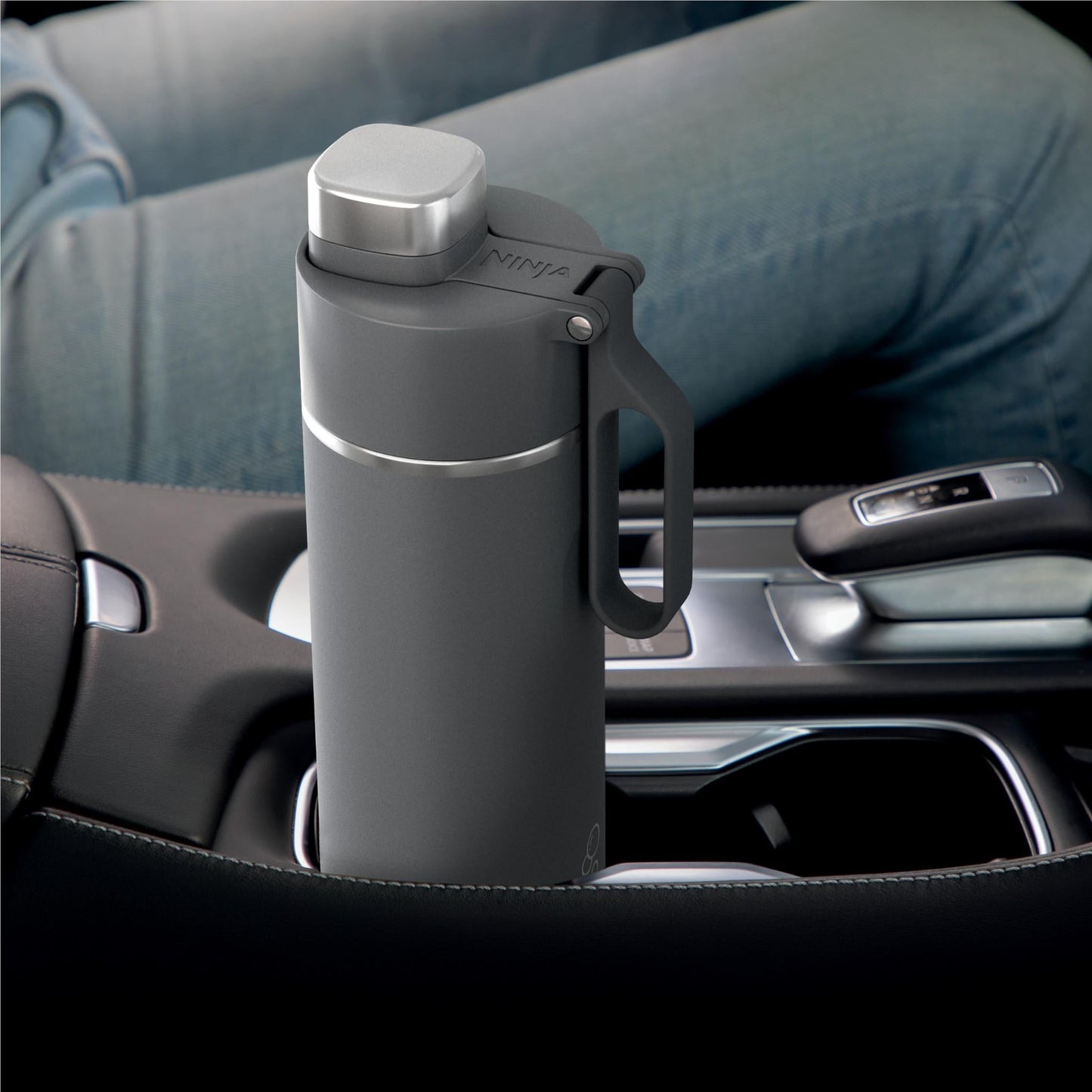 Ninja Thirsti 700ml Travel Bottle (Charcoal Grey)