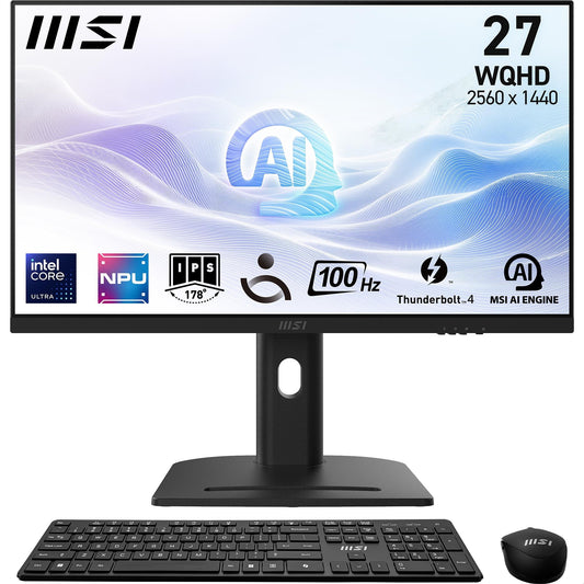 MSI  Modern AM273QP AI 1UM-014AU 27" WQHD All-in-One PC (Intel Core Ultra 5)[3TB]