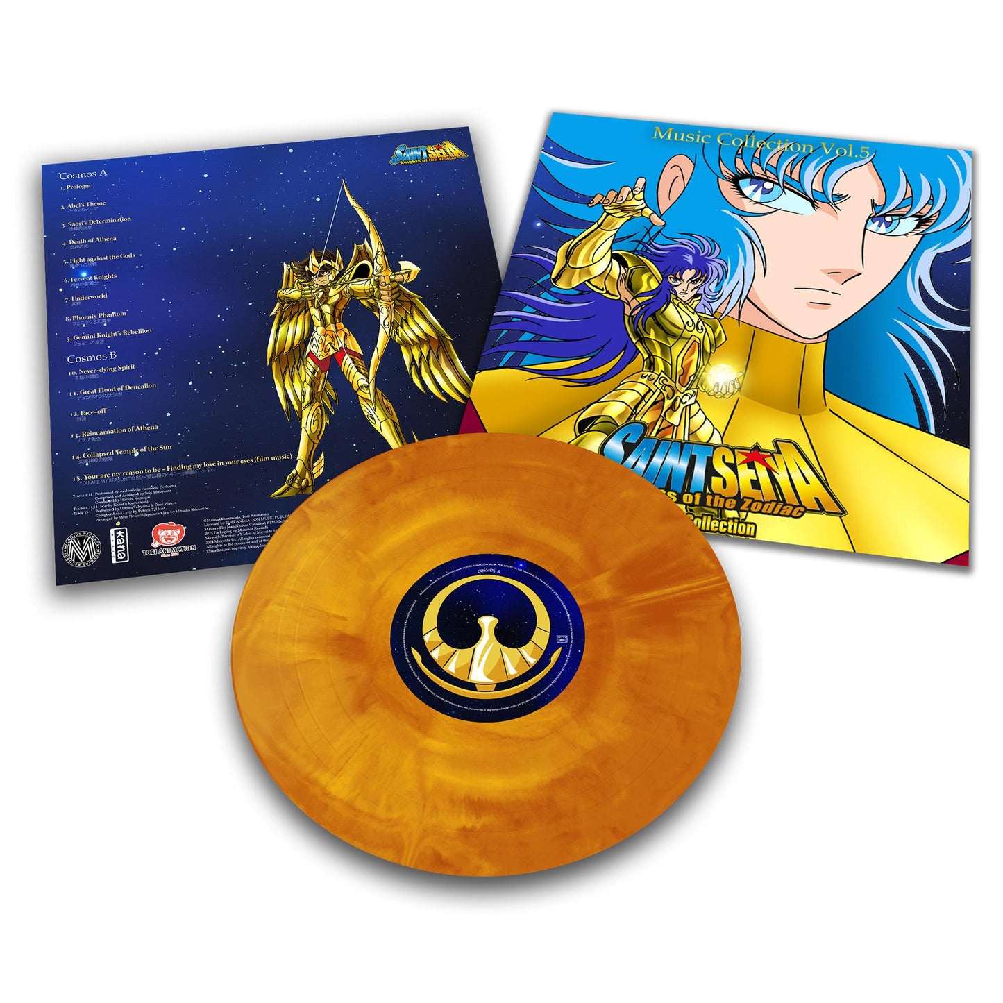 Saint Seiya (Music Collection Vol. 5) (Orange Marble Vinyl)