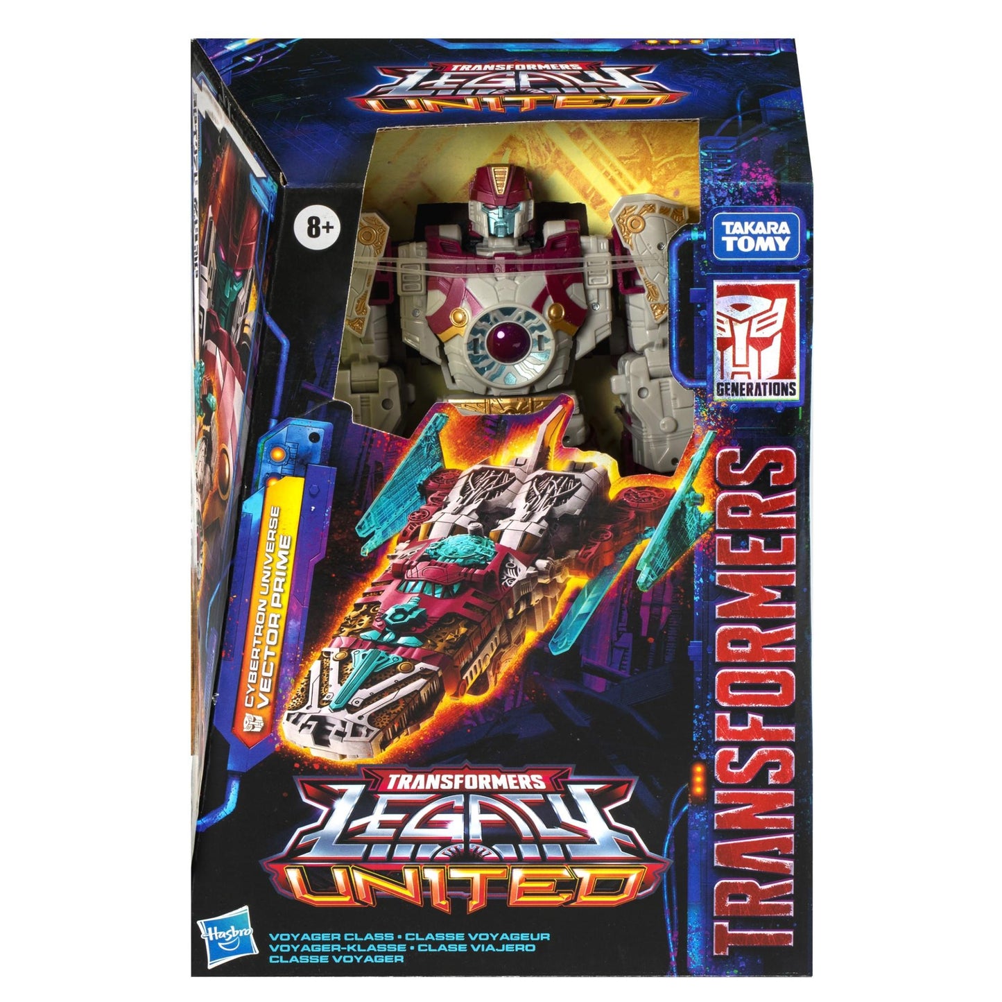 Transformers - Legacy United: Voyager Class Cybertron Universe Vector Prime Figure