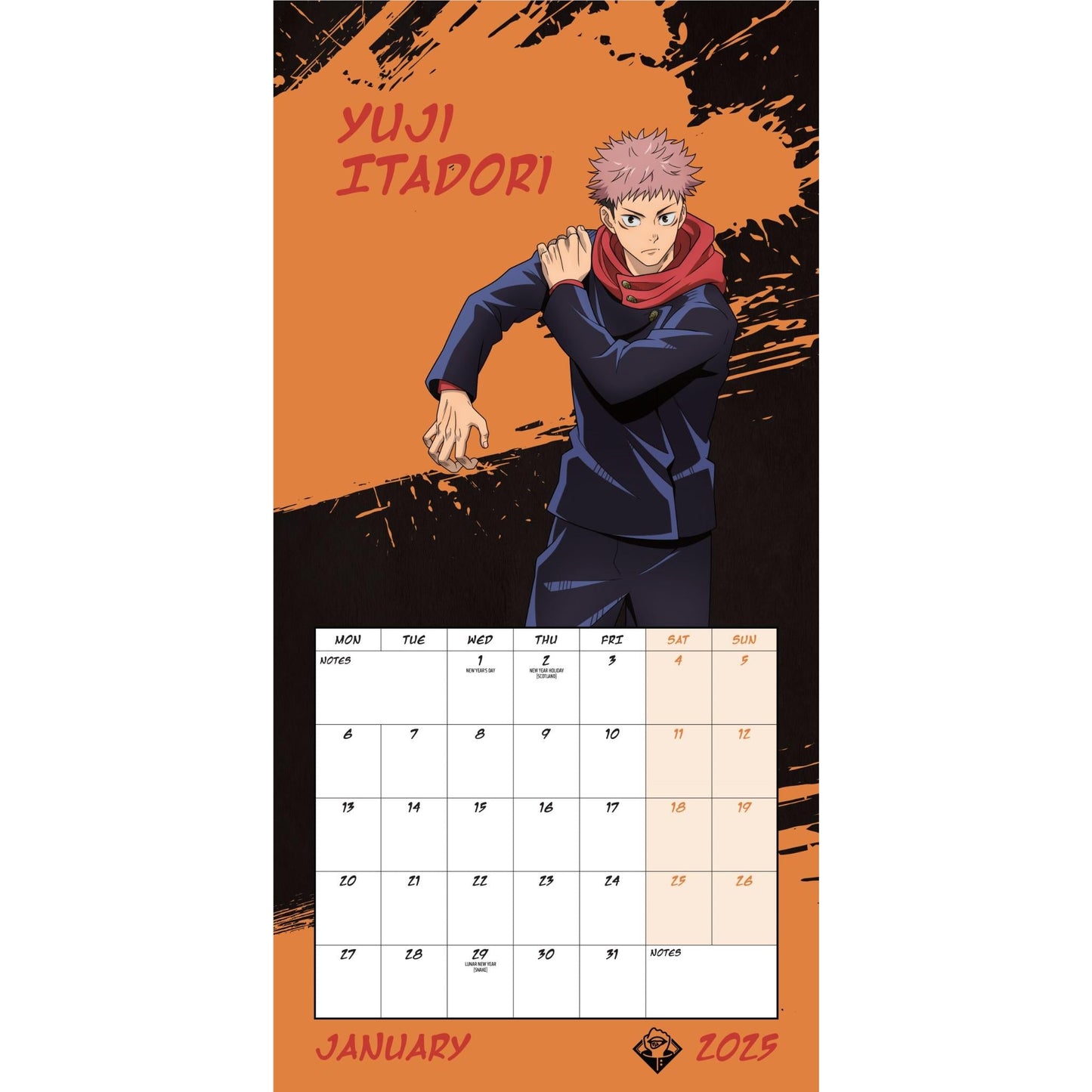 Jujutsu Kaisen - 2025 Square Wall Calendar