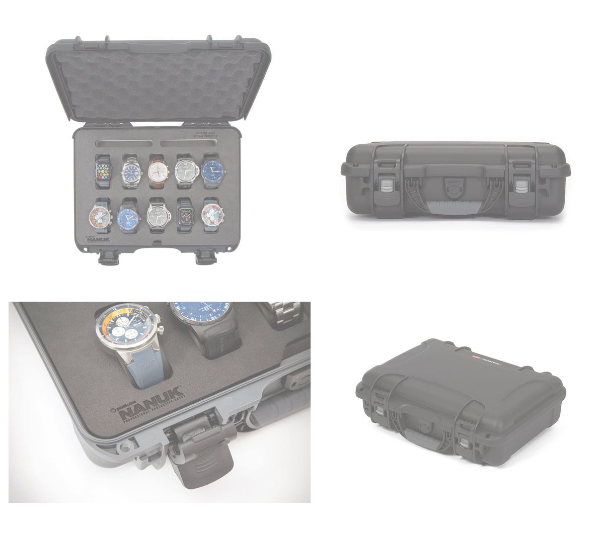 Nanuk 910 Case with Foam Insert for 10 Watches (Black)
