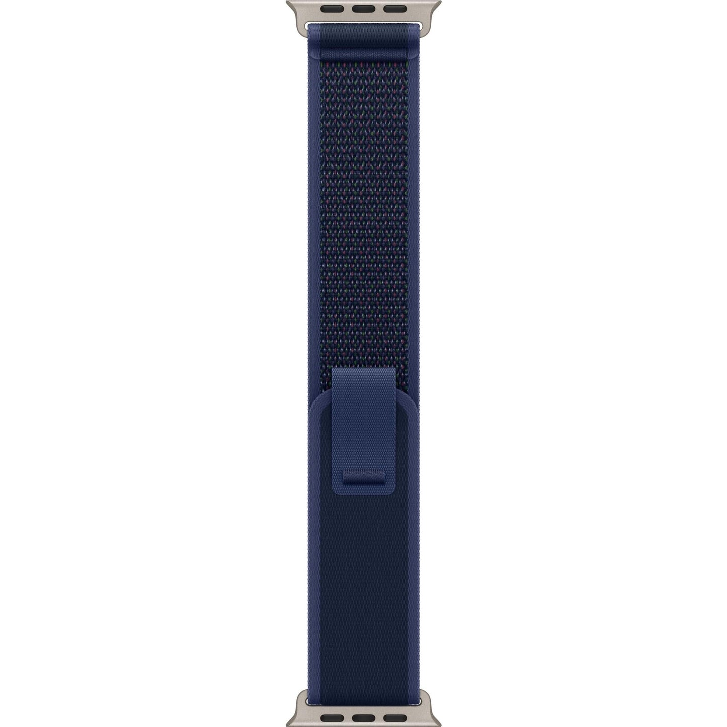 Apple Watch 49mm [Blue] Trail Loop [M/L] [Natural Titanium Finish]