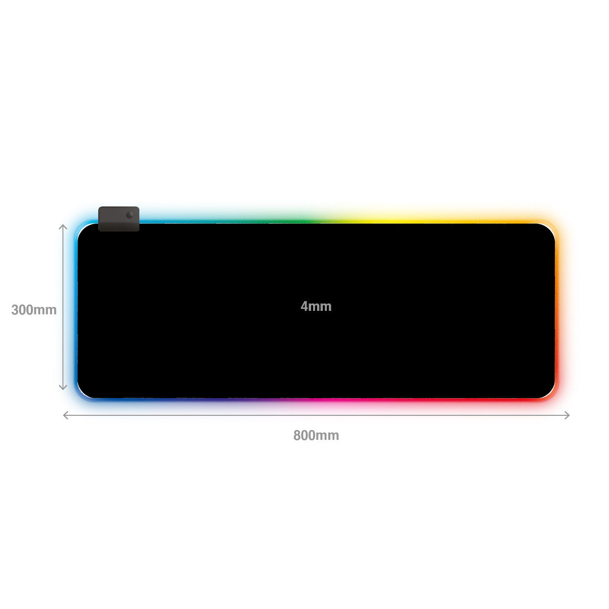 Laser Gaming X-Large LED Gaming Pad (Black)