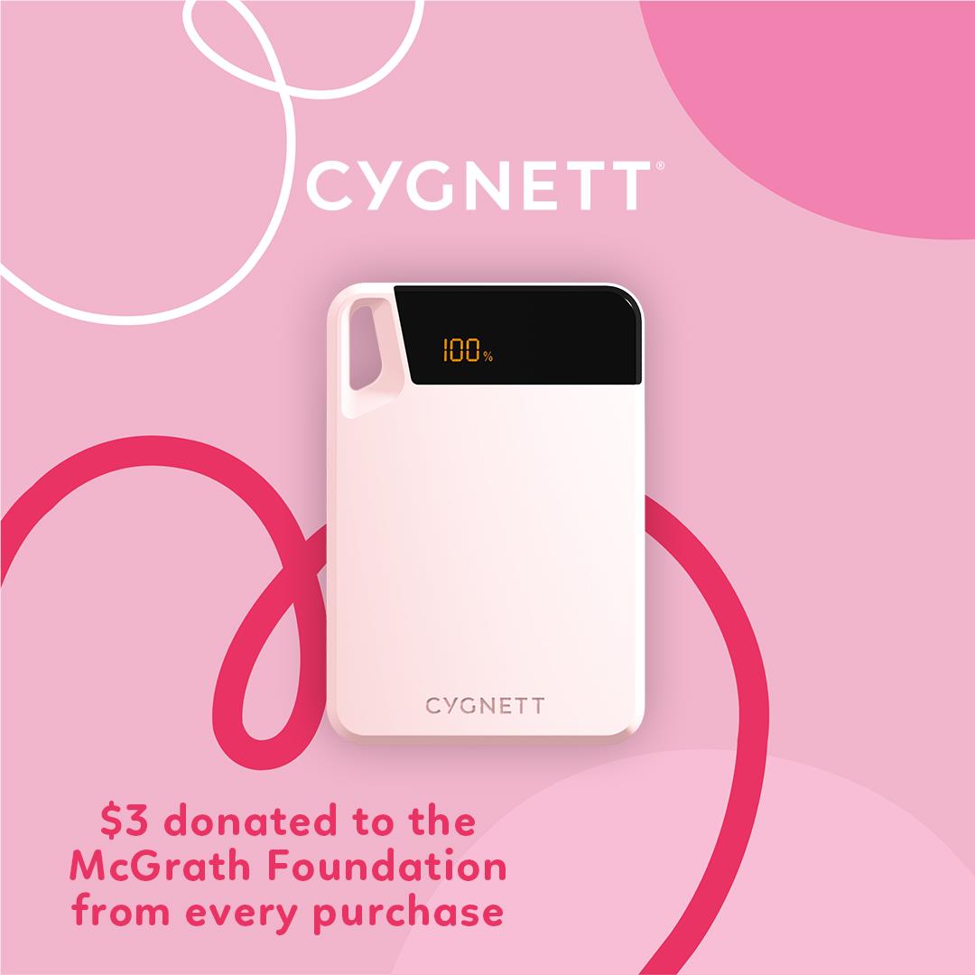 Cygnett 5k Boost Power Bank McGrath (Pink)