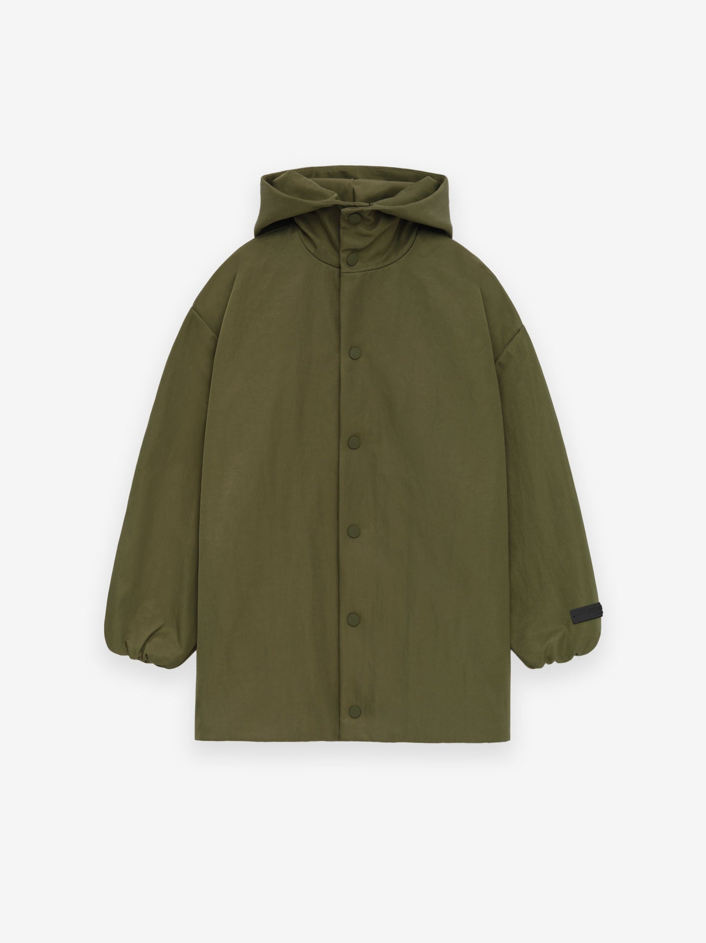 Kids Textured Nylon Hooded Coaches Jacket