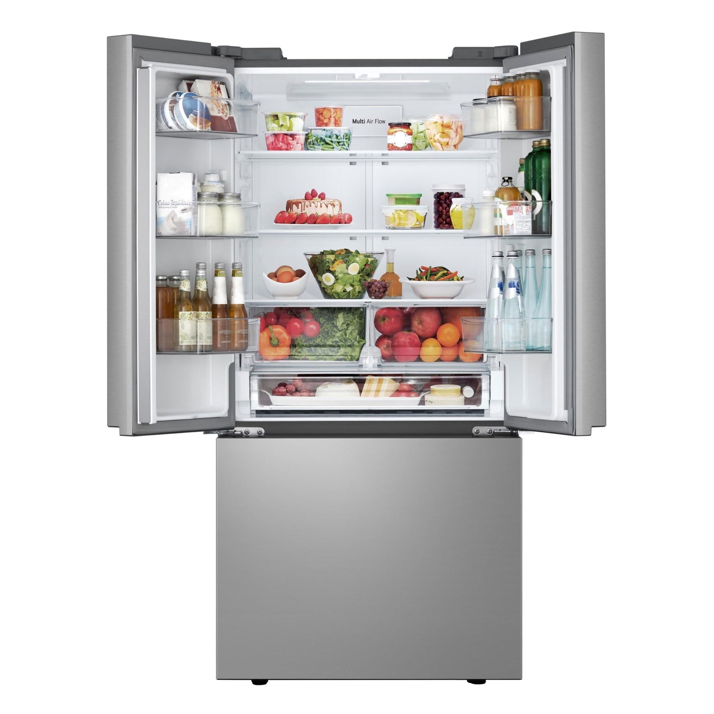 LG GF-B589PLE 589L Slim French Door Fridge (Stainless Steel)