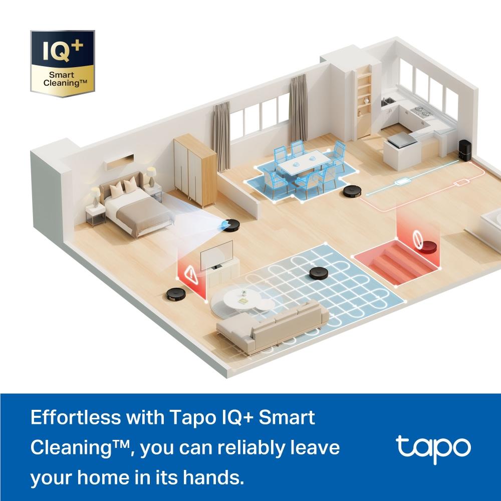 TP-Link Tapo RV30 Max Hyper Suction Robot Vacuum & Mop + Smart Auto-Empty Dock