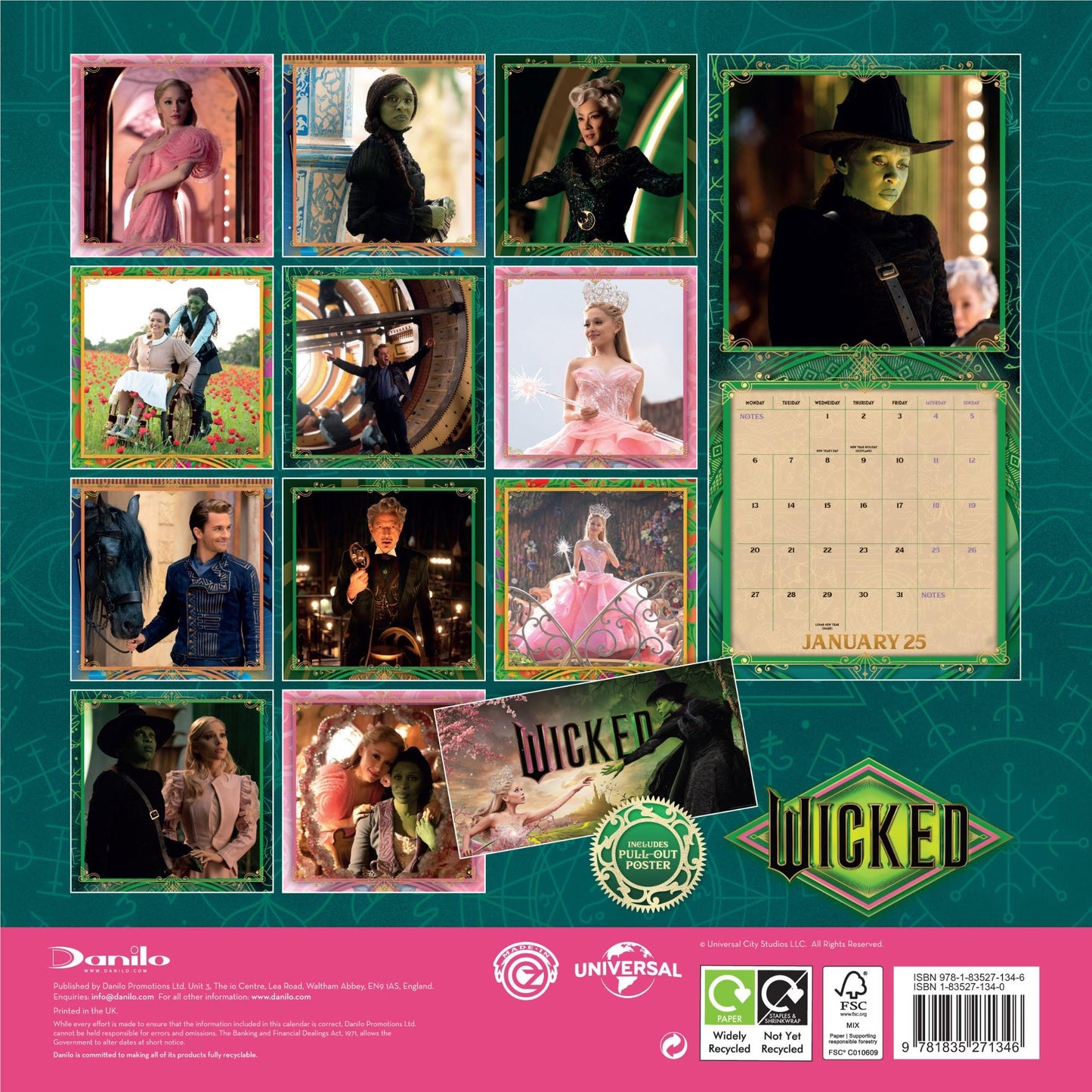 Wicked - 2025 Square Wall Calendar