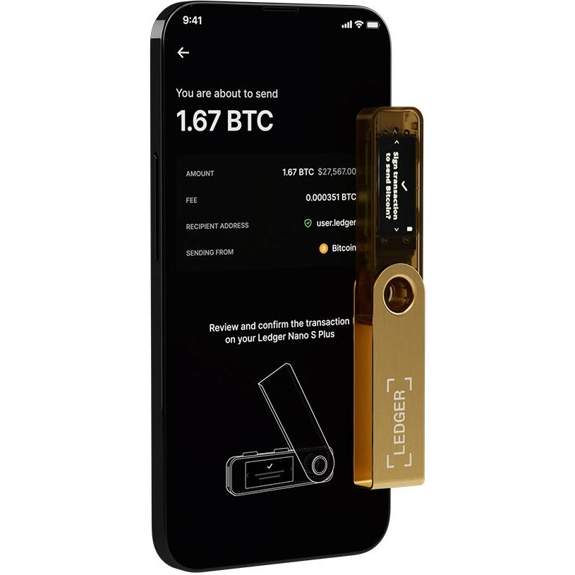 Ledger Nano S Plus Digital Wallet (Gold)