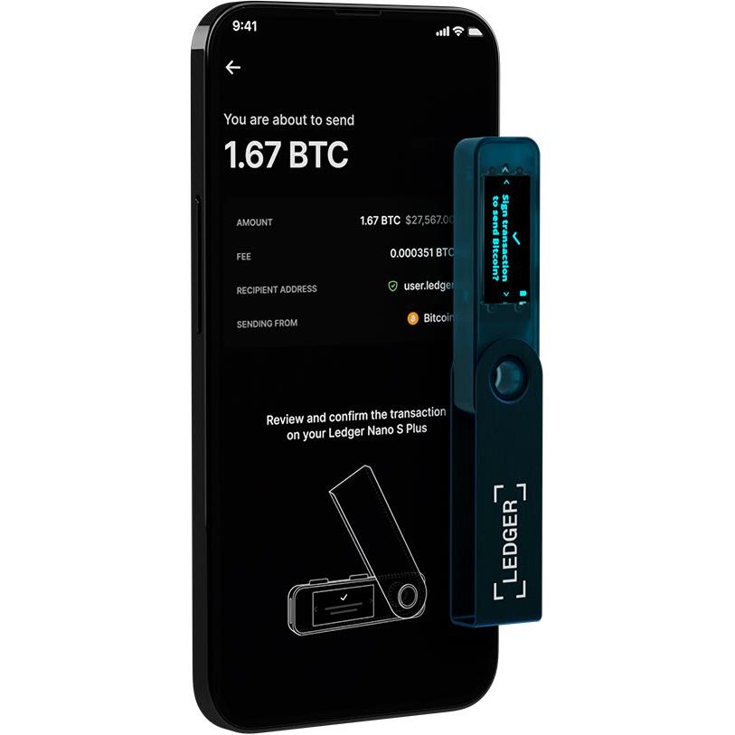 Ledger Nano S Plus Digital Wallet (Sapphire Blue)