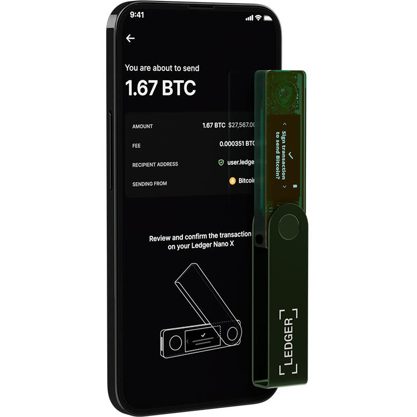 Ledger Nano X Digital Wallet (Emerald Green)