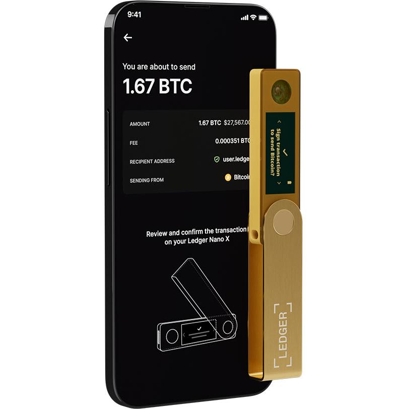 Ledger Nano X Digital Wallet (Gold)