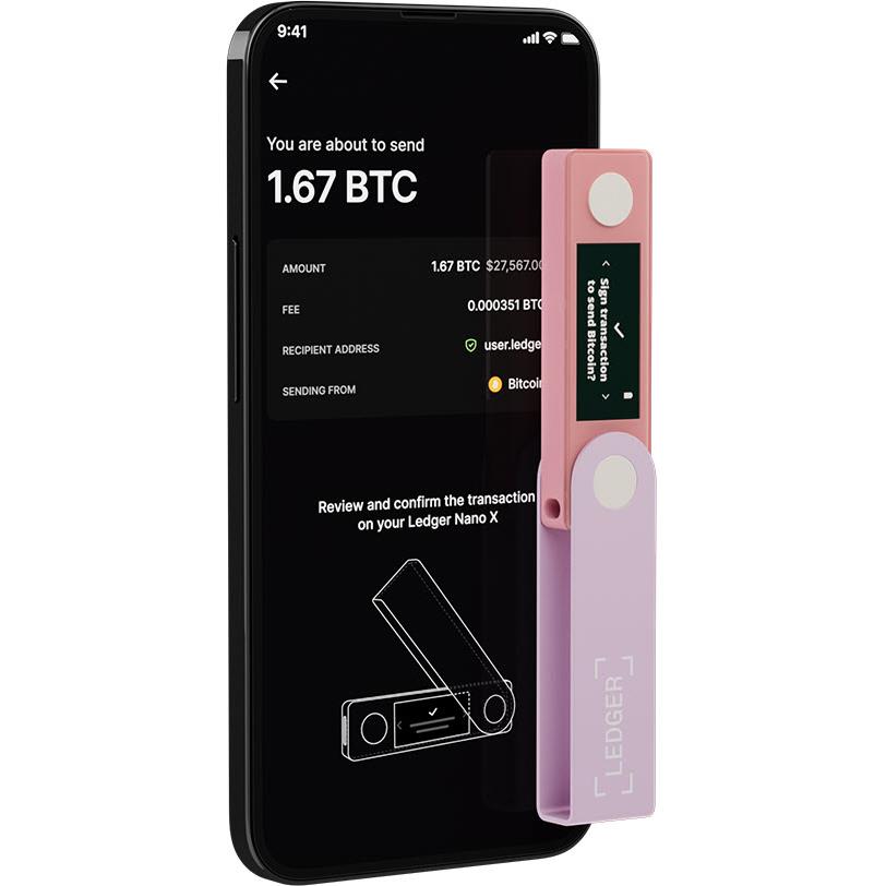 Ledger Nano X Digital Wallet (Pastel Pink)