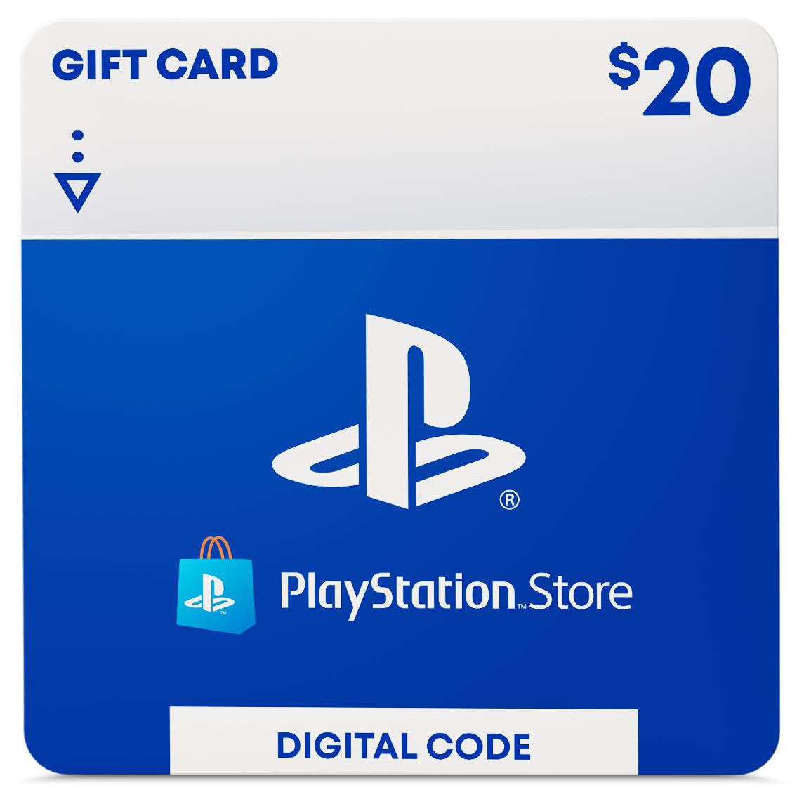 PlayStation Store Wallet $20 Gift Card (Digital Download)