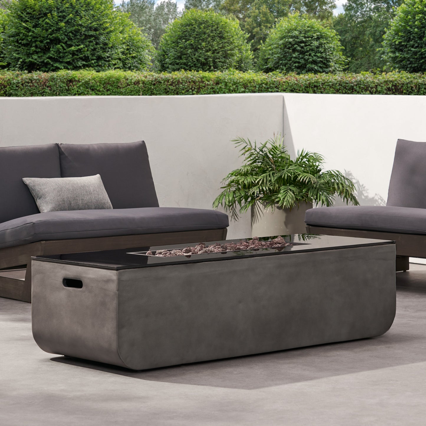 Outdoor Concrete Firepit