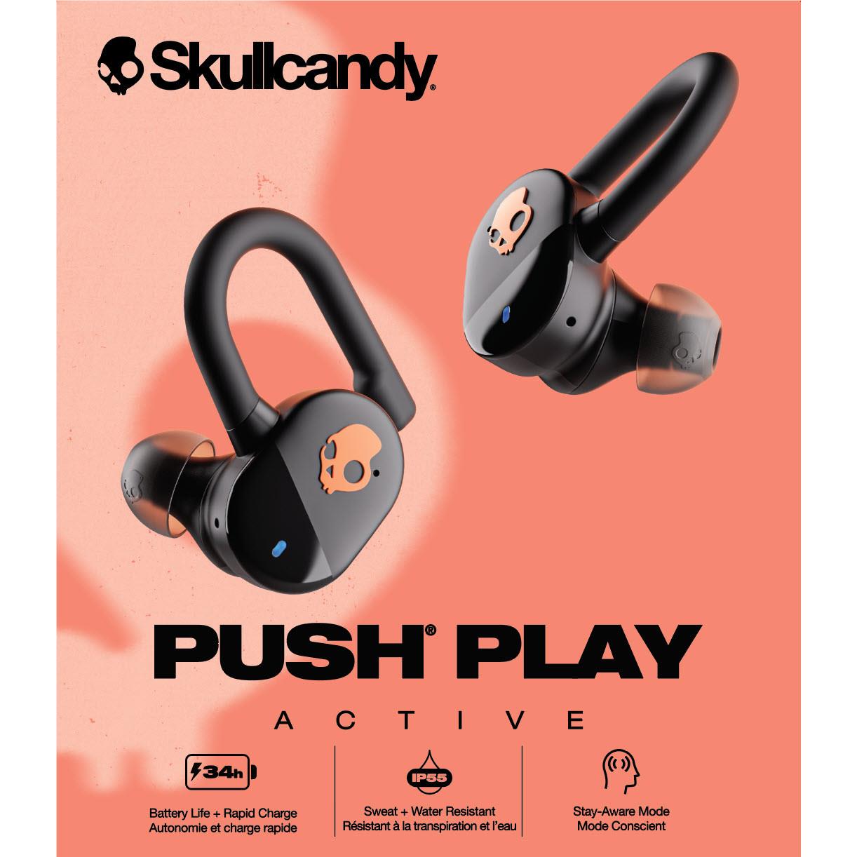 Skullcandy Push Play Active In-Ear Headphones (Black)