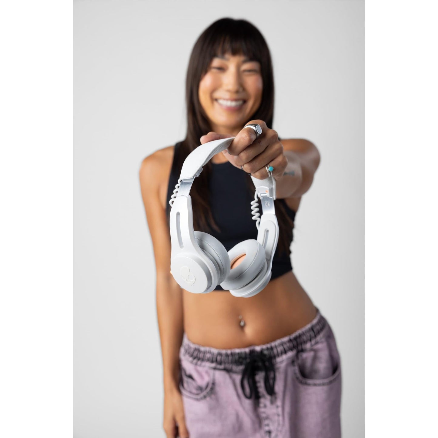Skullcandy Icon ANC Wireless On-Ear Headphones (Bone Orange)