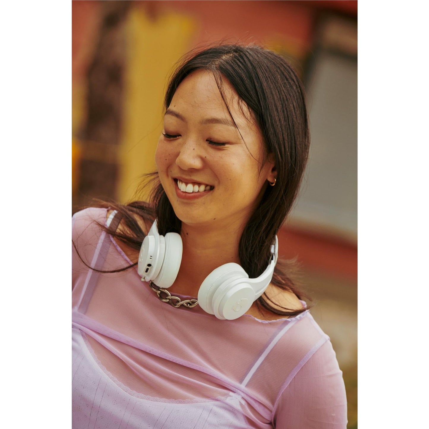 Skullcandy Icon ANC Wireless On-Ear Headphones (Bone Orange)
