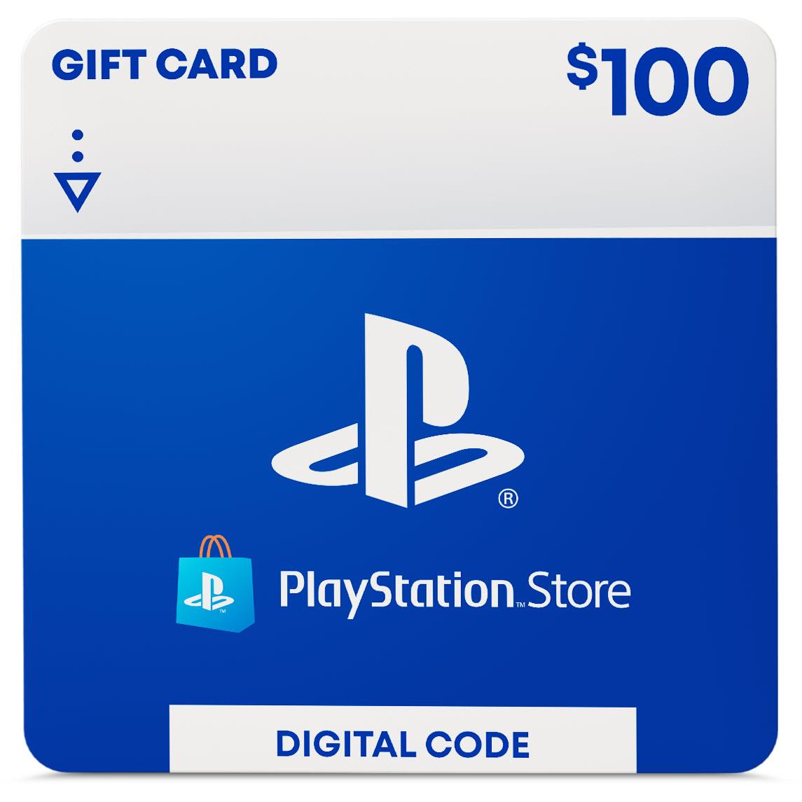 PlayStation Store Wallet $100 Gift Card (Digital Download)