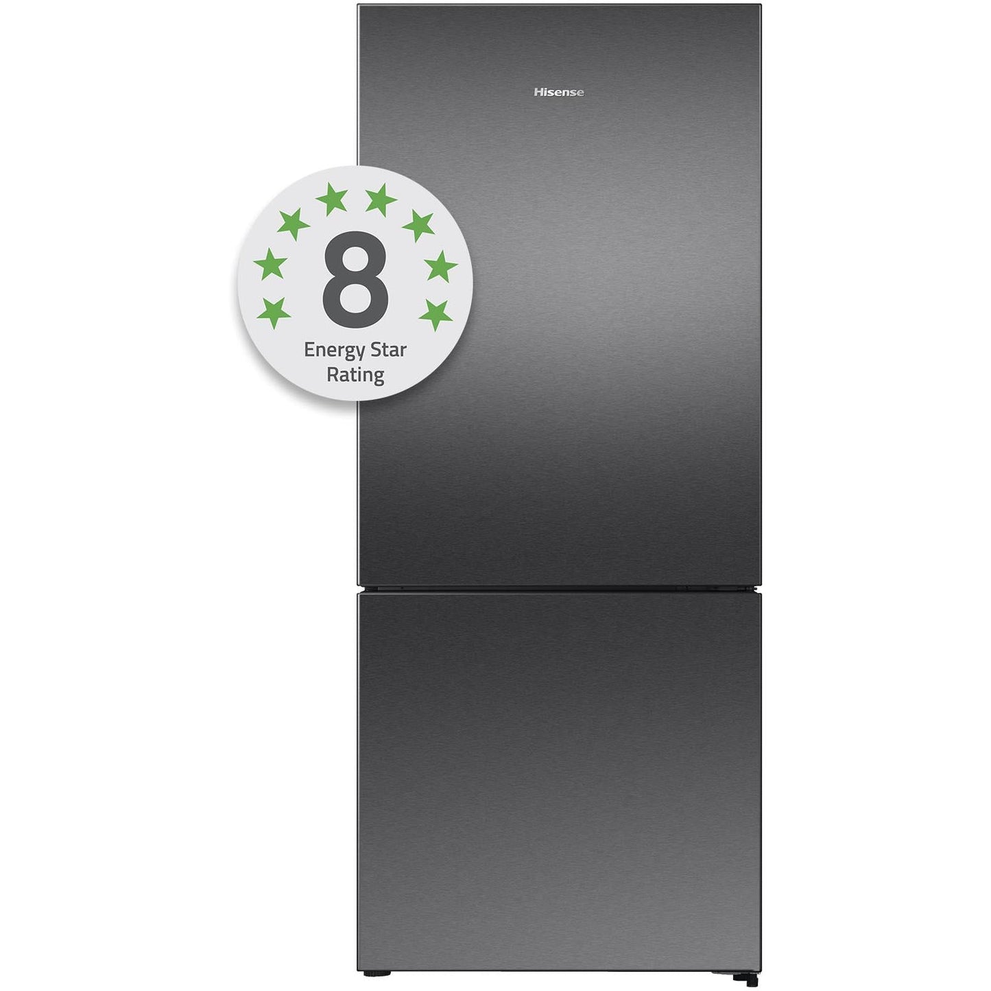 Hisense HRBM418E 417L PureFlat Ecovision Bottom Mount Refrigerator (Dark Stainless)