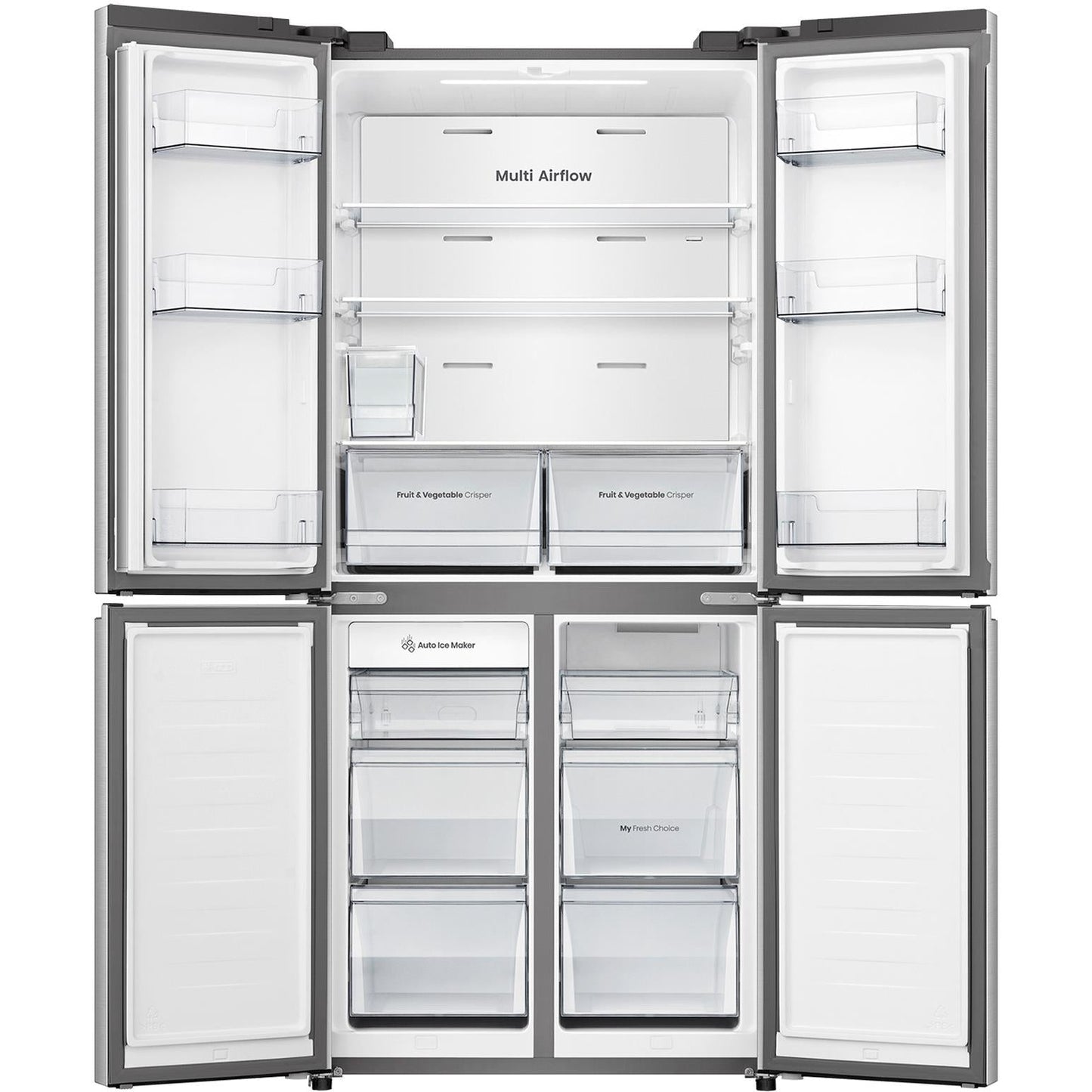 Hisense HRCD483TSW 483L PureFlat Slim French Door Fridge (Silver)