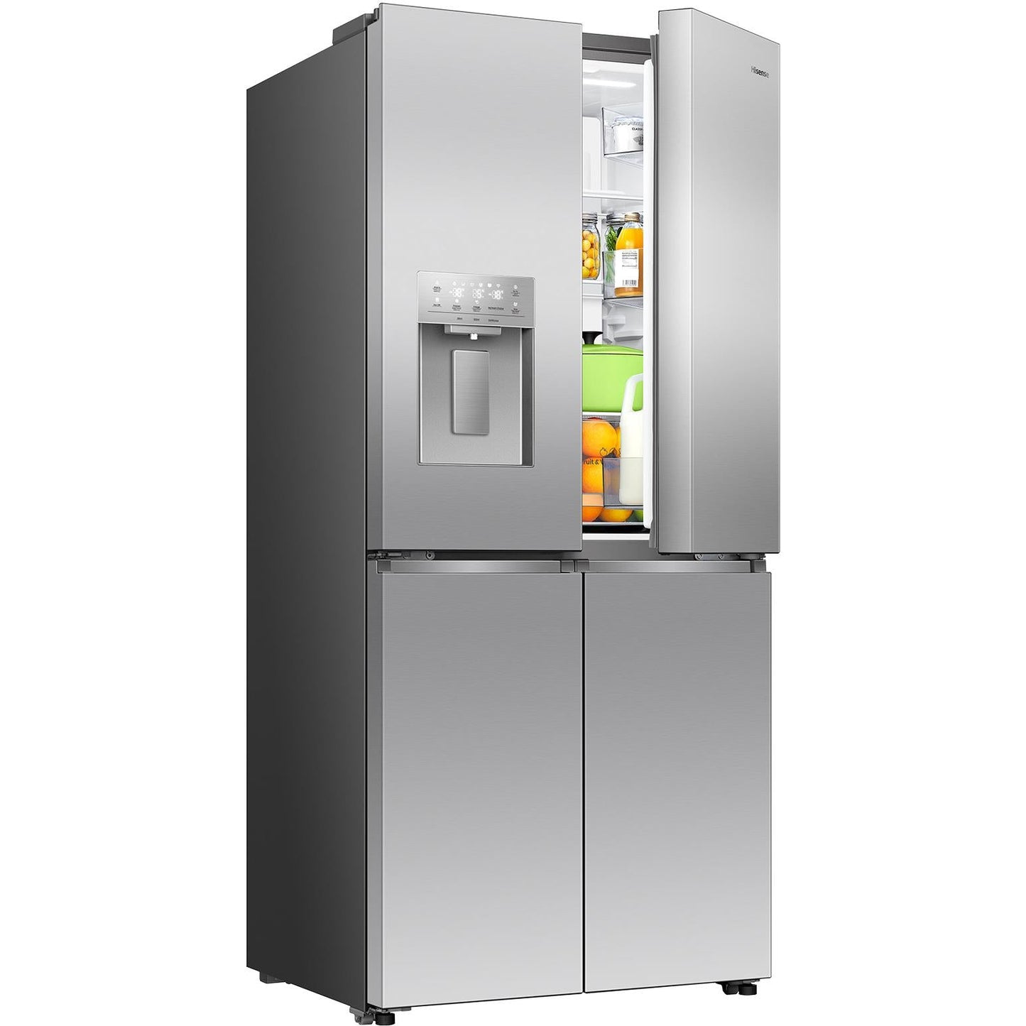 Hisense HRCD483TSW 483L PureFlat Slim French Door Fridge (Silver)