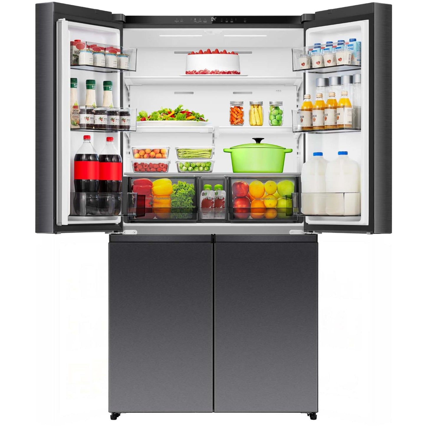 Hisense HRCD640TB 647L French Door Fridge (Dark Stainless Steel)