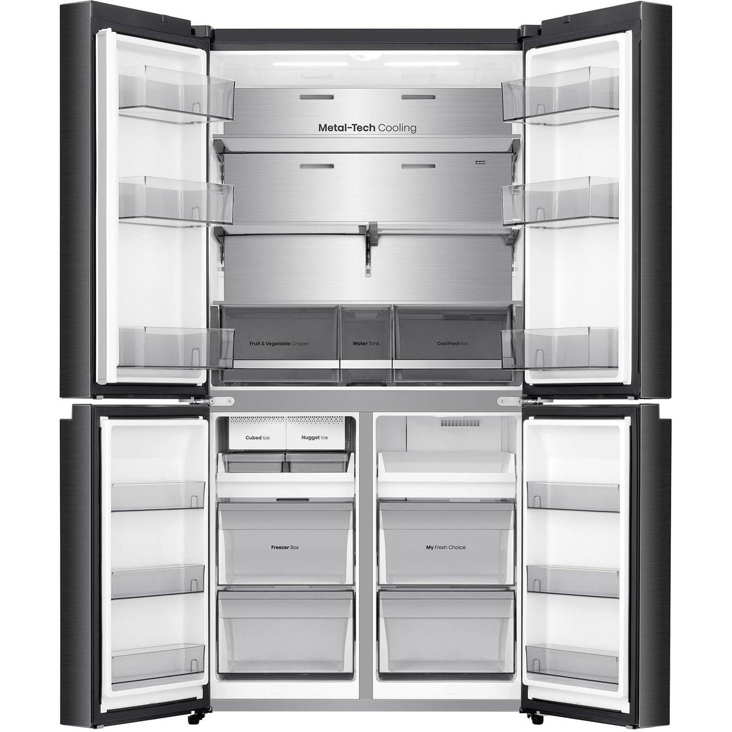 Hisense HRCD640TBW 640L French Door Fridge (Dark Stainless Steel)