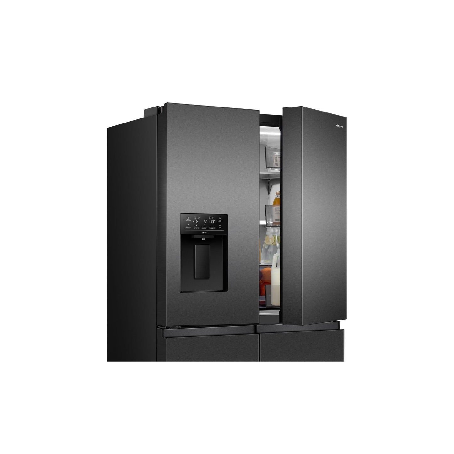 Hisense HRCD640TBW 640L French Door Fridge (Dark Stainless Steel)
