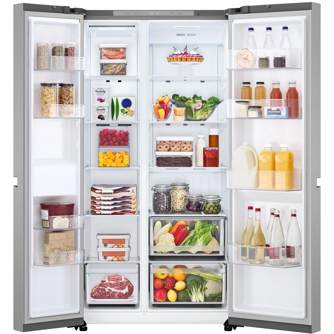 LG GS-B599PL 664L Flat Door Side by Side Fridge in (Stainless Finish)
