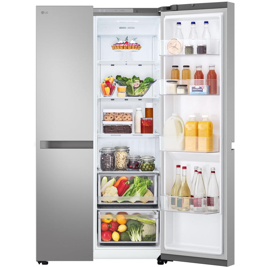 LG GS-B599PL 664L Flat Door Side by Side Fridge in (Stainless Finish)