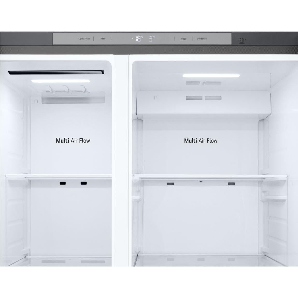 LG GS-B599PL 664L Flat Door Side by Side Fridge in (Stainless Finish)
