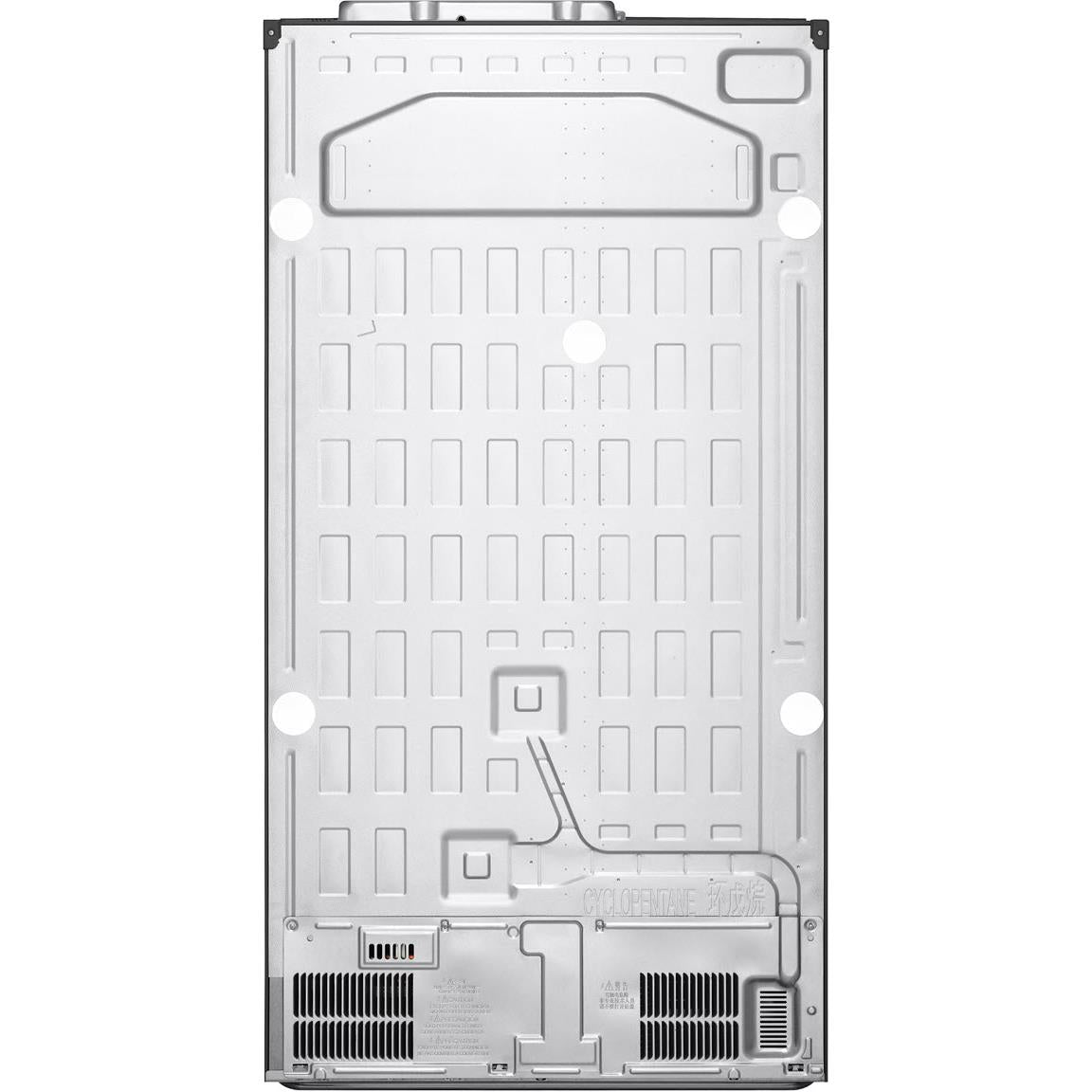 LG - GS-B599MBL 664L Flat Door Side by Side Fridge in (Matte Black)