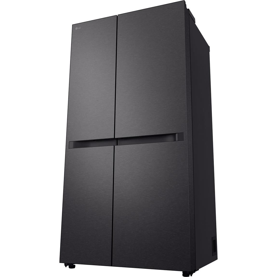 LG - GS-B599MBL 664L Flat Door Side by Side Fridge in (Matte Black)