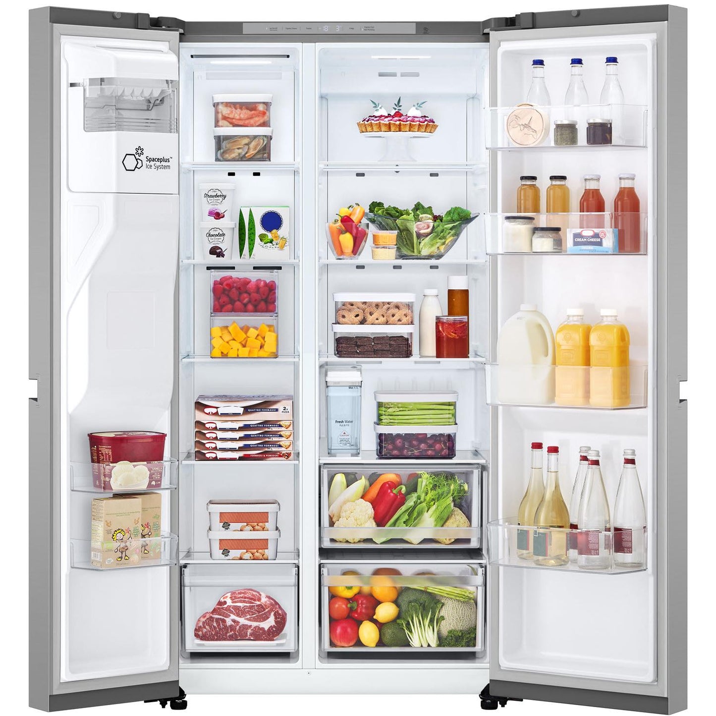 LG GS-N599PL 641L Side by Side Fridge (Stainless Finish)