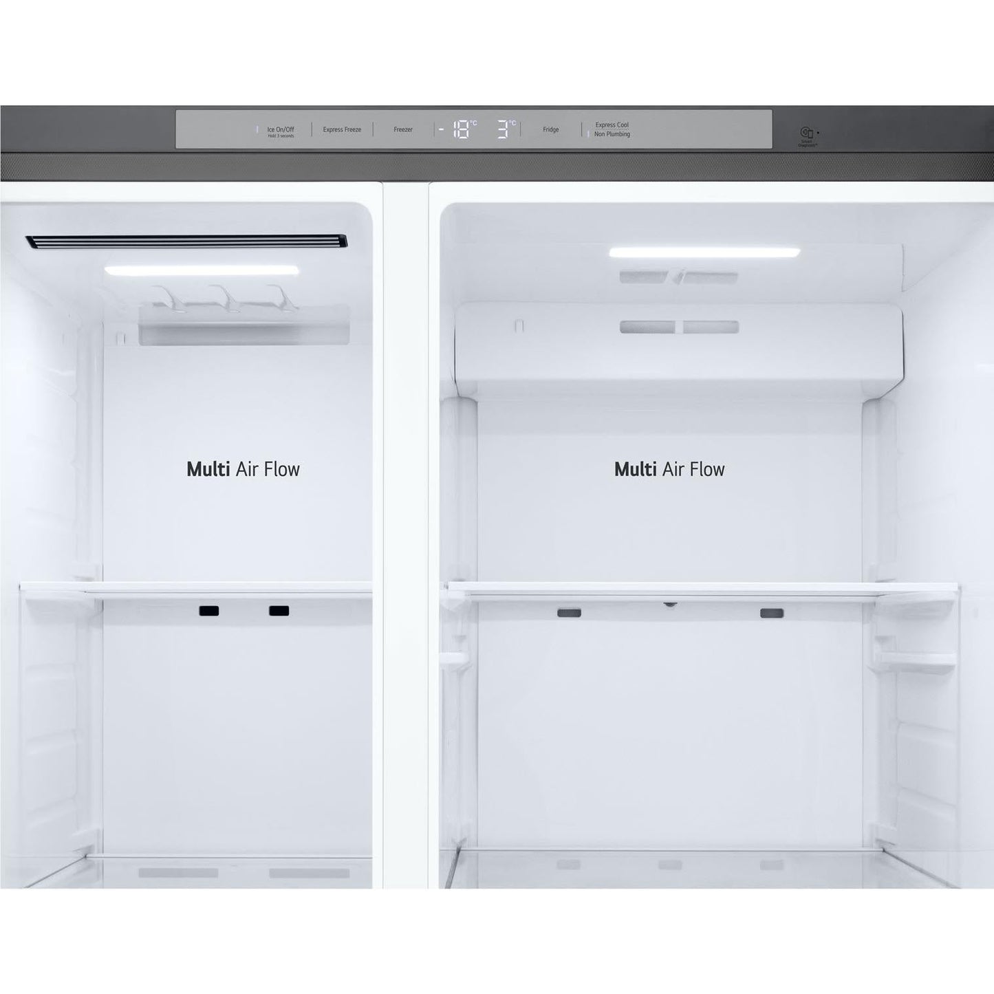 LG GS-N599PL 641L Side by Side Fridge (Stainless Finish)