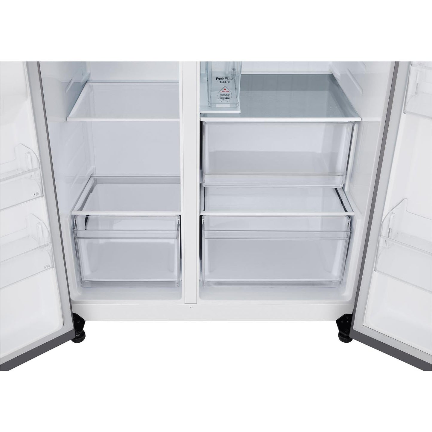 LG GS-N599PL 641L Side by Side Fridge (Stainless Finish)