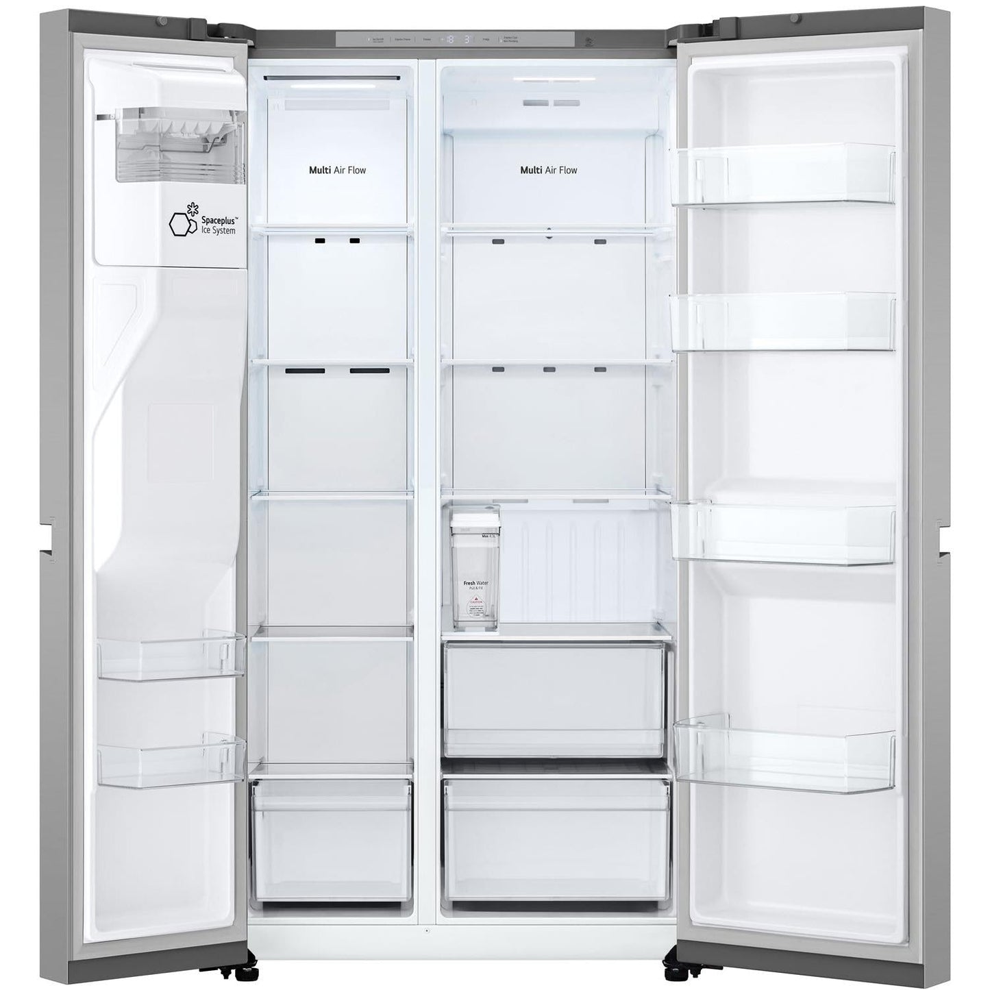 LG GS-N599PL 641L Side by Side Fridge (Stainless Finish)