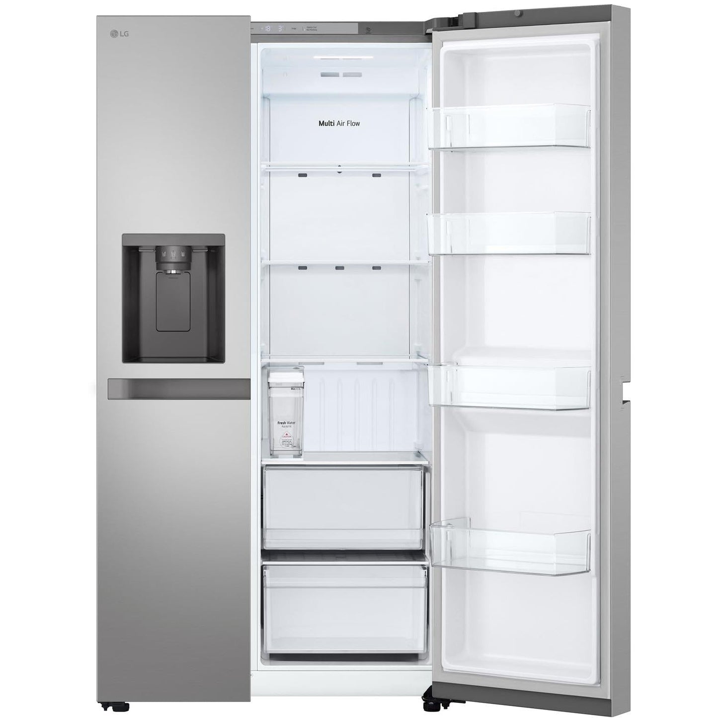 LG GS-N599PL 641L Side by Side Fridge (Stainless Finish)