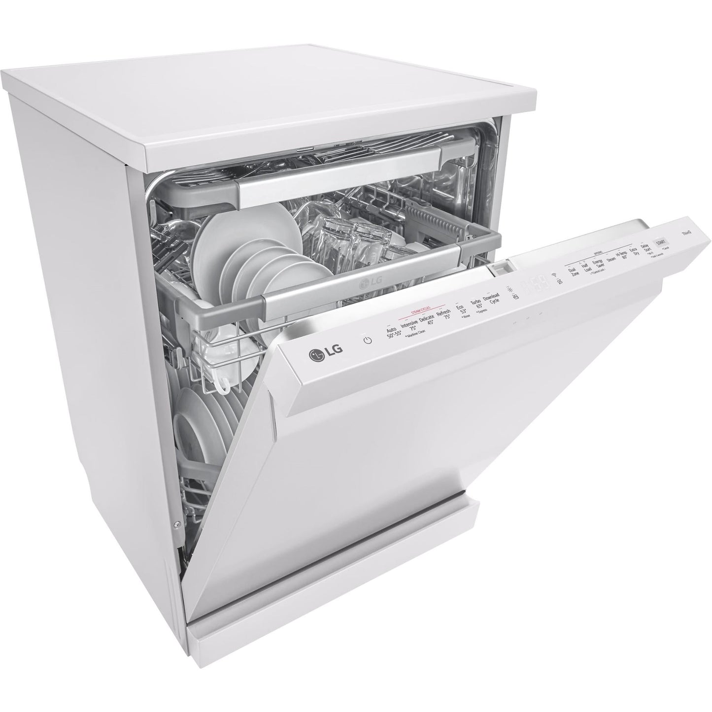 LG XDA3A25MW 15 Place QuadWash® Freestanding Dishwasher (Matte White)