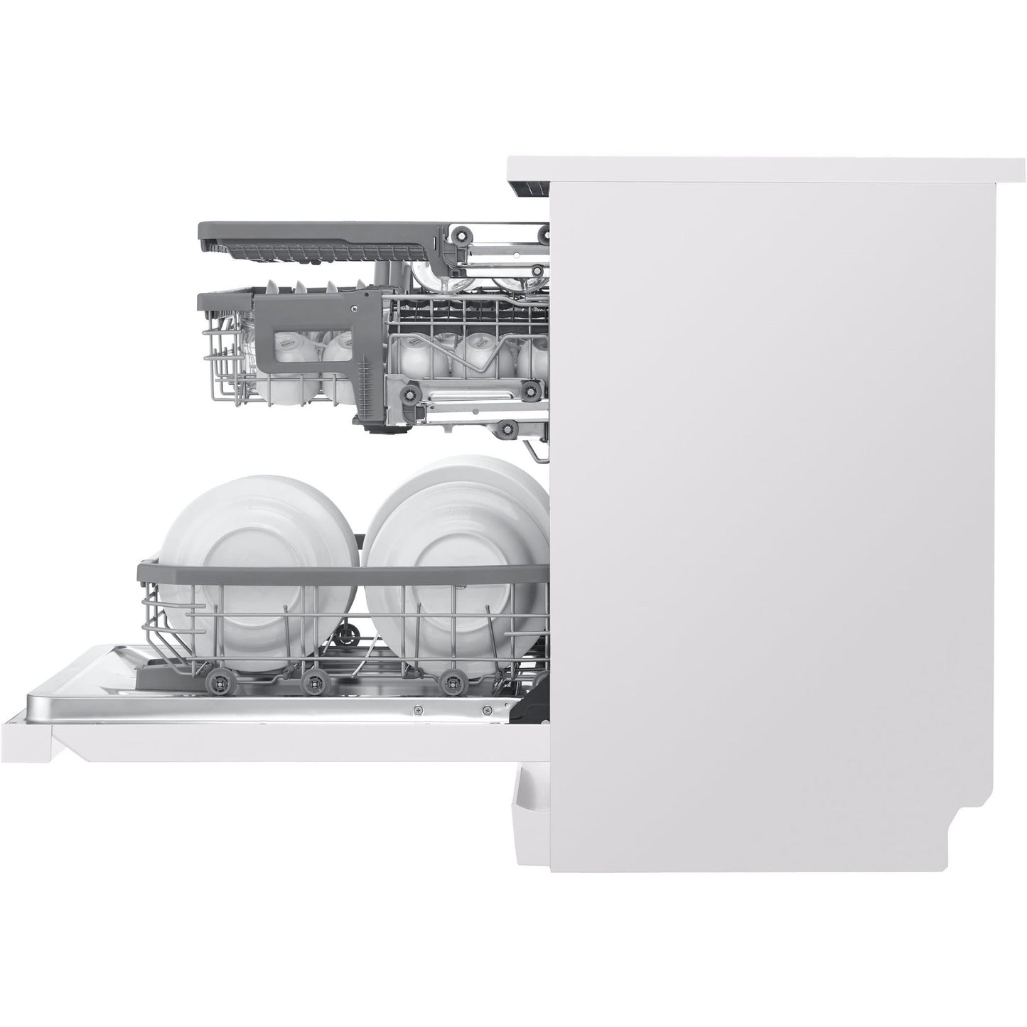 LG XDA3A25MW 15 Place QuadWash® Freestanding Dishwasher (Matte White)