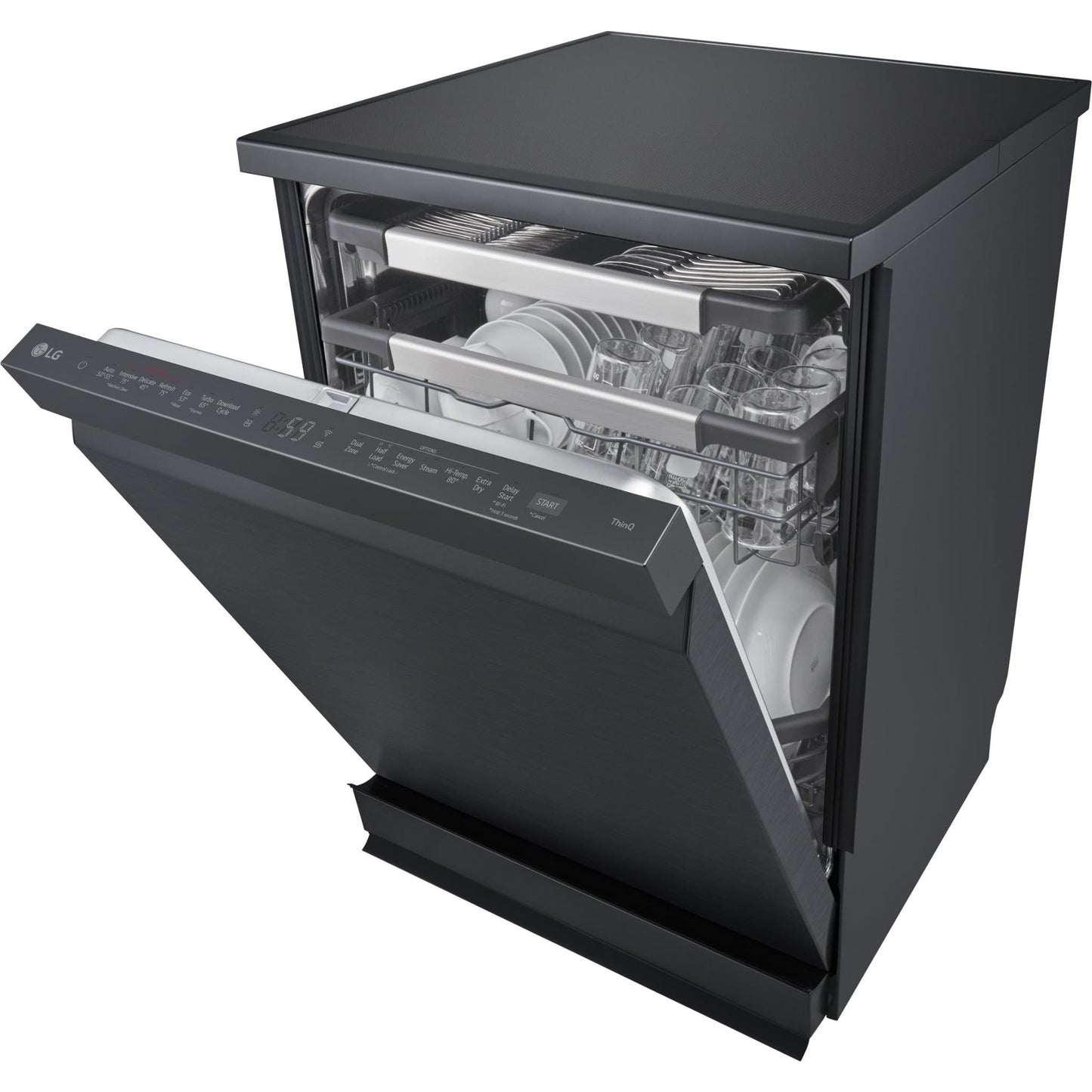 LG XD2A25MB TrueSteam 15 Place Setting Freestanding Dishwasher (Matte Black)